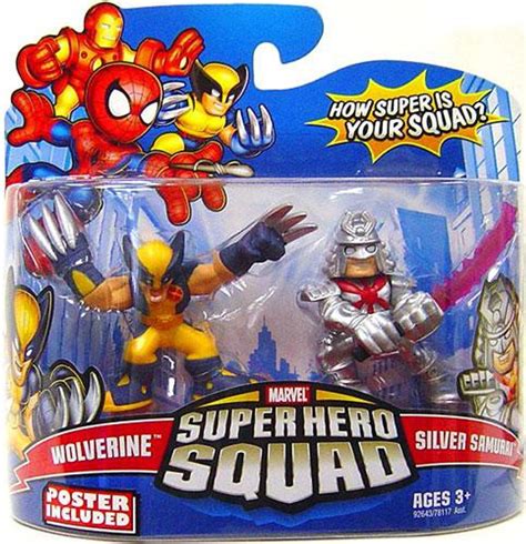 marvel super hero squad series  wolverine samurai  mini figure