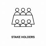 Stake Holders Icon Line Background Dreamstime Illustrations Vectors sketch template