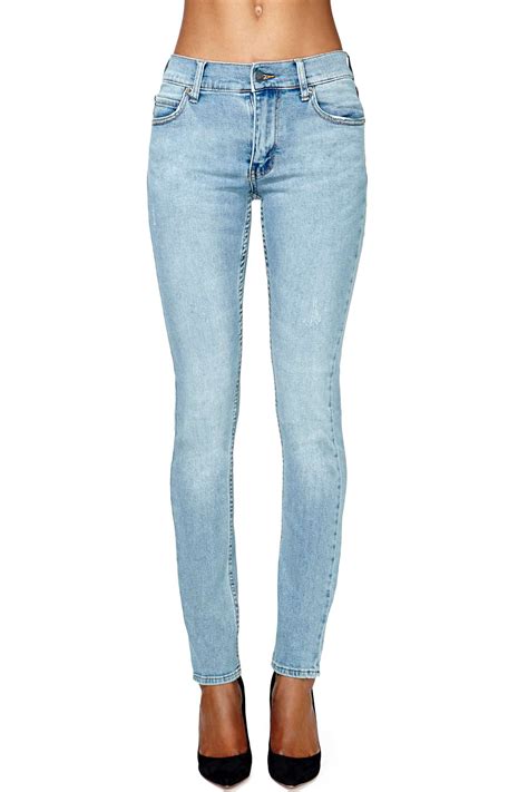 Nasty Gal Cheap Monday Tight Skinny Jeans Light Wash In Blue Lyst