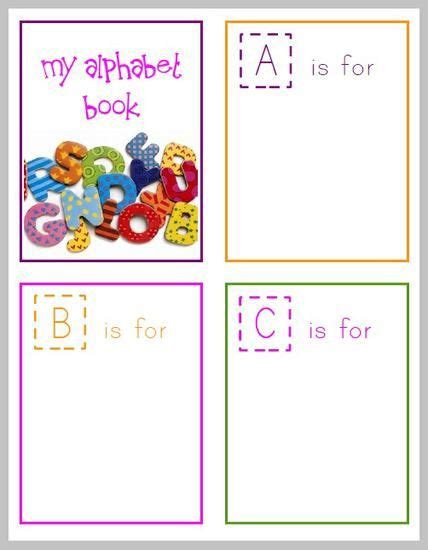 printable alphabet book  preschoolers supplyme preschool