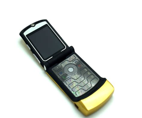 motorola  razr sim  unlocked mobile flip phone gold baxtros