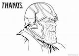 Thanos Coloring Pages Printable Titan Mad Color Kids Deviantart Adults sketch template