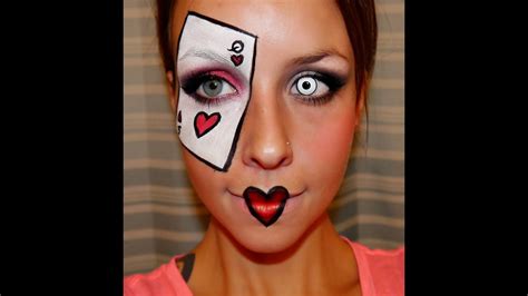 halloween series 2012 queen of hearts makeup tutorial youtube