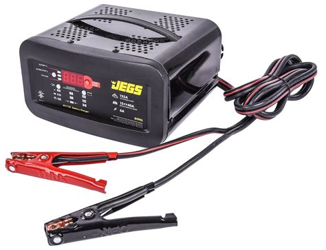 jegs   battery charger heavy duty battery charger     amp  volt jegs