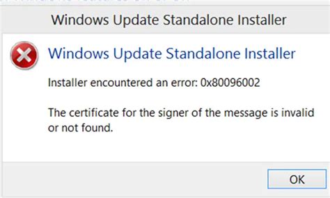 windows update standalone installer installer encountered  error  techyvcom