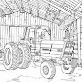 Tractor Deere Kids sketch template