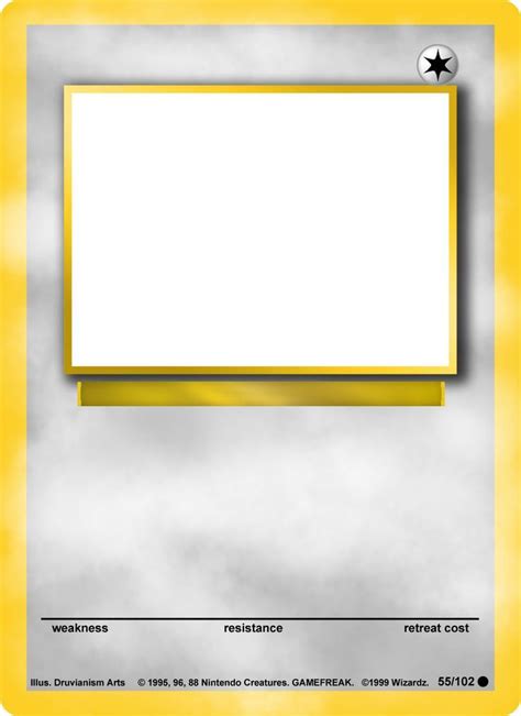 pokemon card blank template