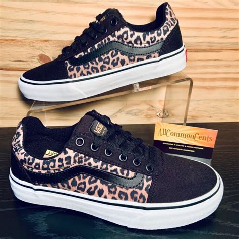 vans ward deluxe leopard print womens shoes size  canvas ortholite insole  ebay