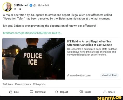 A Major Operation By Ice Agents To Arrest And Deport Illegal Alien Sex