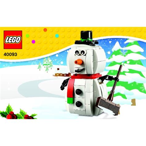 lego snowman set  instructions brick owl lego marketplace