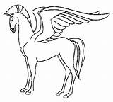 Pegasus Hercules Coloring sketch template