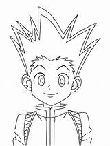 Hunter Coloring Pages Gon Characters Printable Hisoka sketch template
