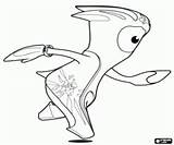 Mandeville Olympics London Coloring Olympic Mascots Pages Wenlock Oncoloring sketch template