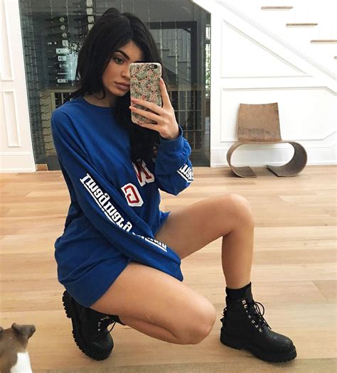 kylie jenner shows off perfect abs and booty less than two