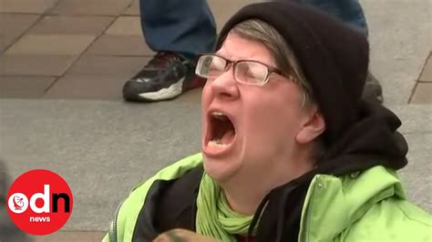 woman lets  agonizing screams  trump  sworn  youtube