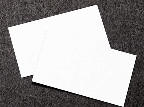 simple white blank business card mockup psd titanui