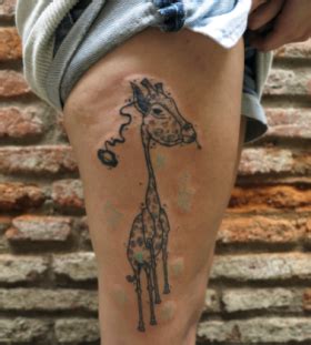 giraffe tattoo  matik