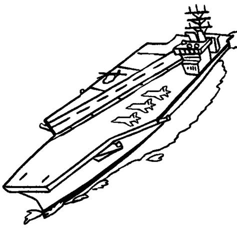 gambar navy coloring pages getcoloringpages aircraft carrier kids ship