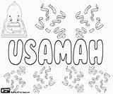 Usamah Osama Variante Nomes Menino Pasquale Colorearjunior sketch template