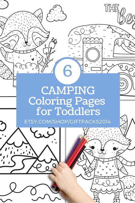camping coloring pages  toddlers   kids  color
