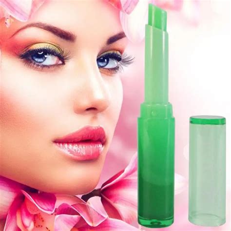 fruity smell lip waterproof lipstick aloe smell magic changeable color