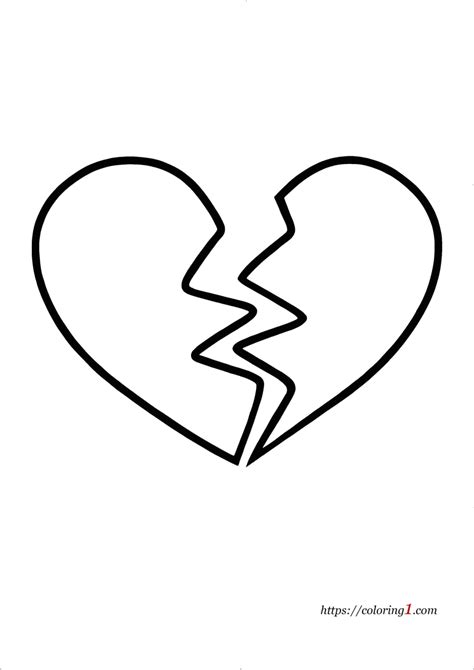 pin  heart coloring pages