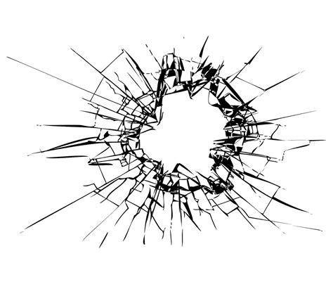 broken  cracked glass shattered glass digital  etsy