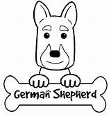 German Shepherd Coloring Pages Puppy Drawing Popular Getdrawings Coloringhome sketch template