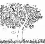 Coloring Pages Fall Adult Adults Printable Autumn Sheets Fun Kids Colouring Mandala Doodle Tree Grown Ups Middle School Print Amazing sketch template