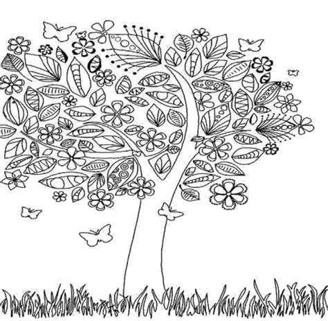 autumn coloring pages  adults  printable tpl