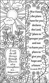 Coloring Bookmarks Pages Adult Bible Bookmark Philippians Verse Book Verses Sheets Printable Colouring Template Scripture Kids Childrens Christian Religious Print sketch template