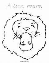 Lion Roars Coloring Built California Usa sketch template
