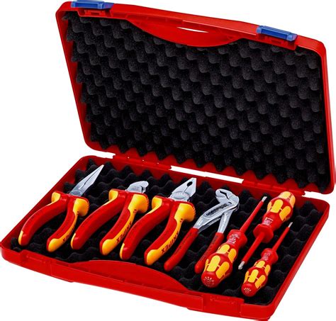 knipex knipex    tool box red electric set   tools  tools giant  shop