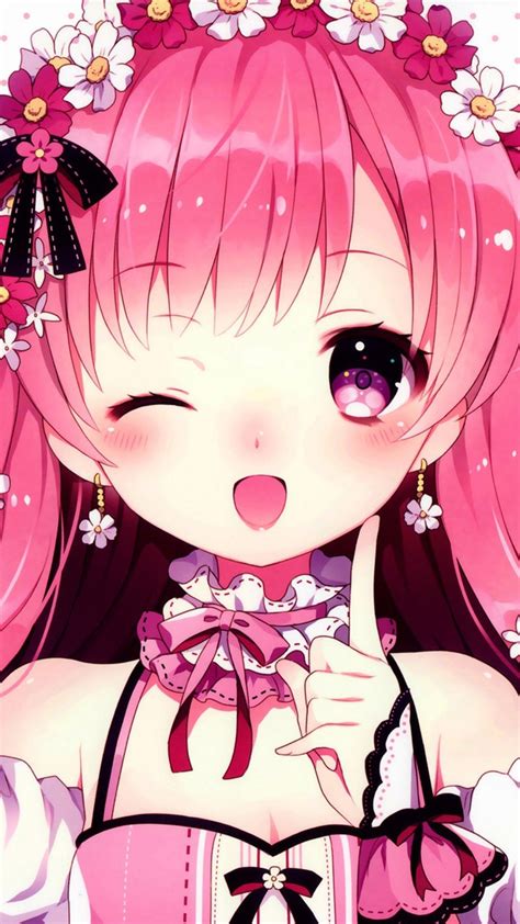 Pink Anime Girl Pfp