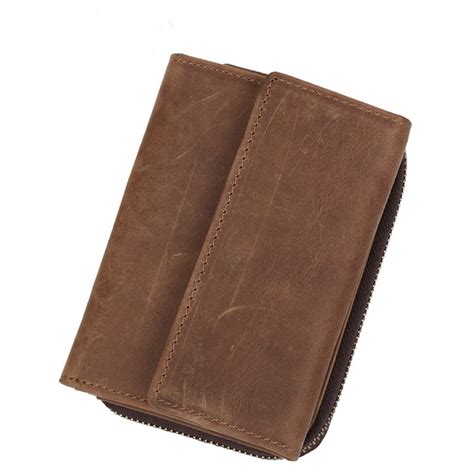 brown leather wallet trifold leather wallet bagswish