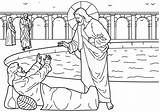 Pool Coloring Man Bethesda Jesus Heals Healing Lame John Bible Pages Peter School Sunday Heal Crafts Story Activities Clipart Sheets sketch template