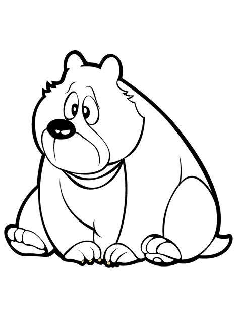 cartoon bear coloring pages