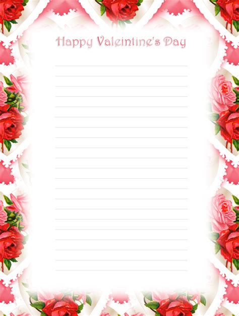 images  valentines day printable letter stationary