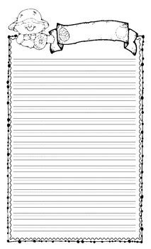 easter lined writing paper  linda beeghly teachers pay teachers