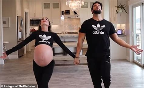 heavily pregnant woman expecting triplets tries to dance
