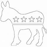 Coloring Donkey Democratic Party Presidential Election Pages Logo Color Democrats Republican Vs Therapy sketch template