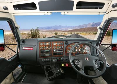 kenworth unveils  ergonomic cab interior briskair