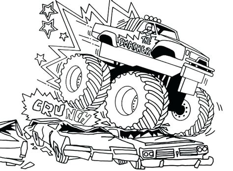 monster truck grave digger coloring pages  getcoloringscom