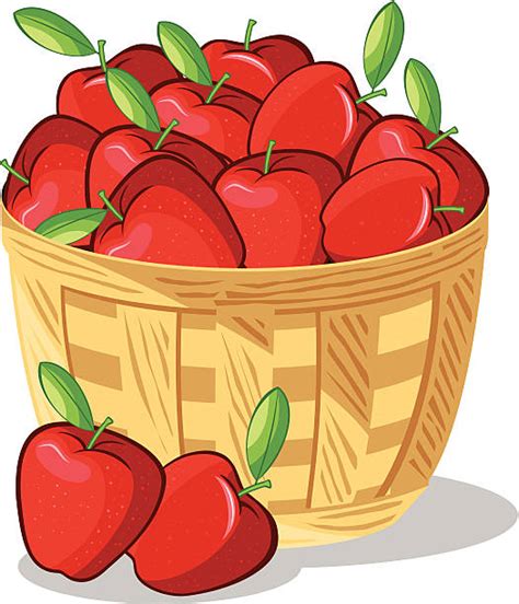 Basket Of Apples Illustrations Royalty Free Vector Graphics And Clip Art