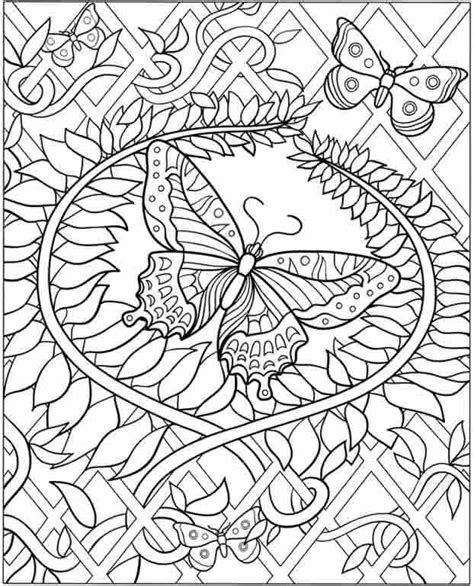 difficult coloring pages for adults inkspired musings butterfly s