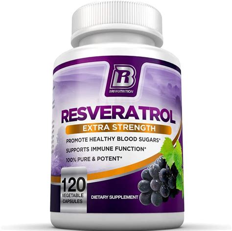 bri resveratrol  mg potente suplemento antioxidante natural trans