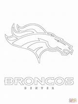 Broncos Logo Denver Coloring Printable Football Helmet Pages sketch template