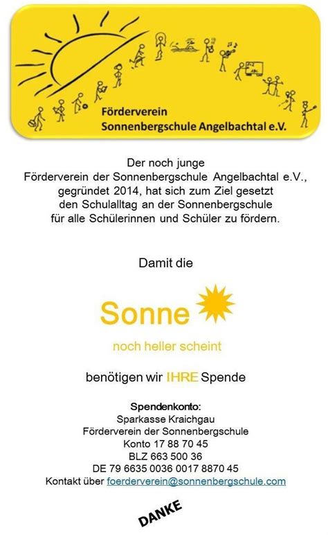sonnenbergschule angelbachtal foerderverein