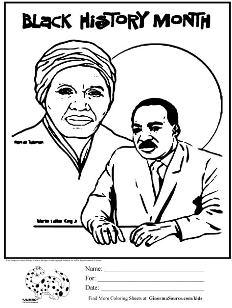 black history month coloring pages  kids full color mail