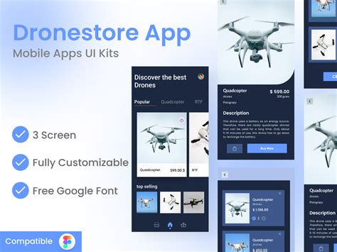 dronestore apps ui kits uplabs